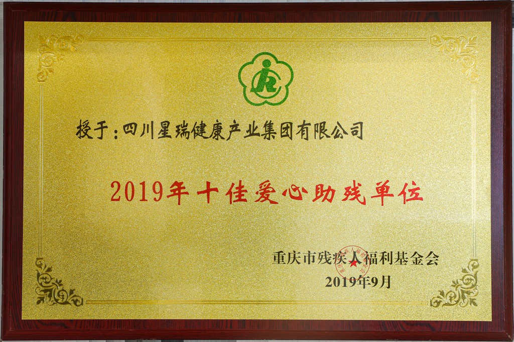 2019年十佳爱心助残单位